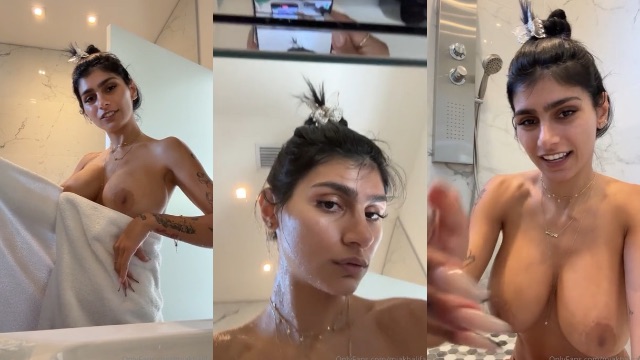 Mia Khalifa Nackt Macht sich Bereit für den Tag für Berühmte Arabische Porn Star Show Geleakte Videos Borntobefuck