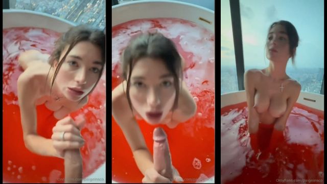 Paige Insco Sextape Gives A Blowjob In The Bathtub Porn Video Leaks Borntobefuck