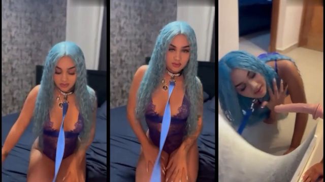 Masha Desnuda Artista Urbana Dominicana Hace Blowjob a un Dildo Vídeos Filtrados Borntobefuck