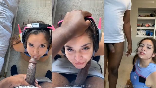 Victoryaxo Sextape Se Fait Couvrir le Visage de Lait de Bite Noire Vidéo Porno Leaks Borntobefuck