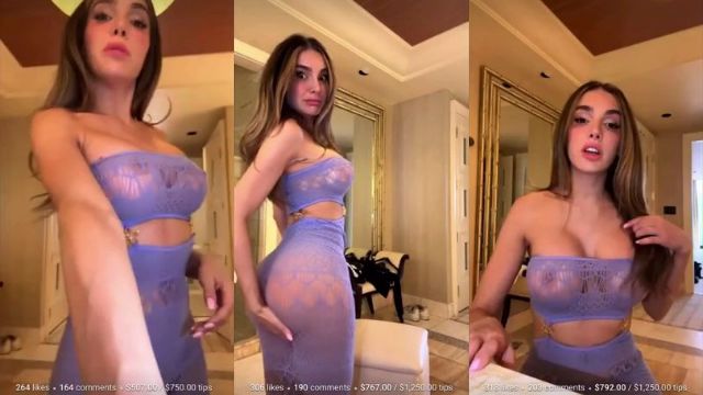 Lyna Perez Nuda Fa Show dal Vivo per i Fan in Lingerie Viola Video Porno Leaks Borntobefuck