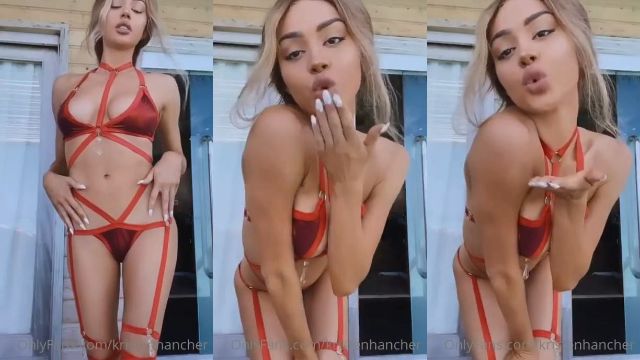 Kristen Hancher Indossa Hot Lingerie Rossa nel Suo Ultimo Aggiornamento Esclusivo Onlyfans Video Porno Leaks Borntobefuck