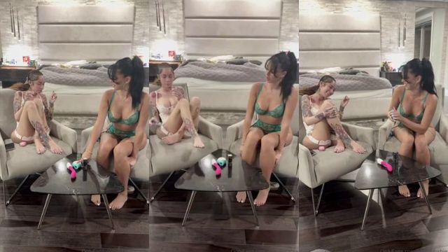 Camilla Araujo Nua com Lésbicas Bhad Bhabie Fazem Twerk na Cama pros Fãs Vídeo Pornô Vazado Borntobefuck