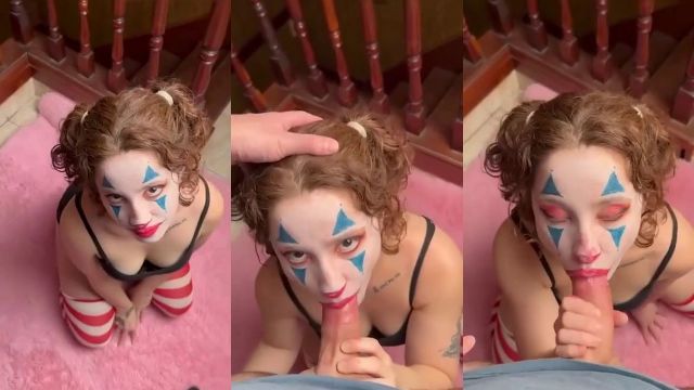 Brujita Roja Sextape le Llenan la Garganta con una Polla Enorme Antes de un Facial Cremoso Vídeo Filtrado Borntobefuck