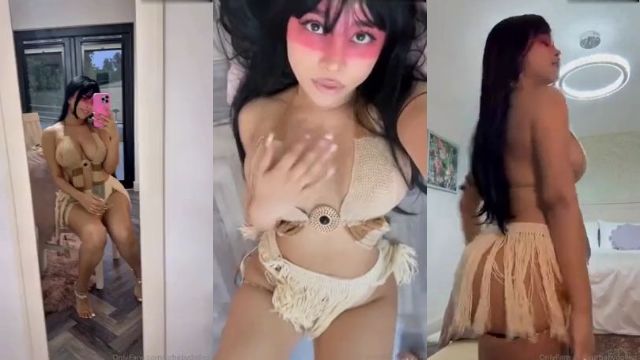 Kiarapeachlegit Nua Pocahontas Sexy Strip Tease Vídeo Pornô Vazado Borntobefuck
