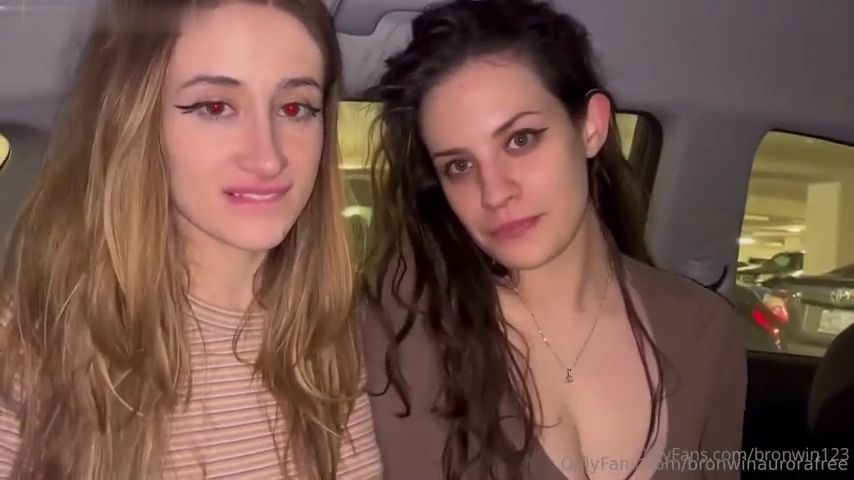 Bronwin Aurora avec Quinn Finite Trio Sauvage en Voiture Vidéo Vidéo Porno Leaks Borntobefuck