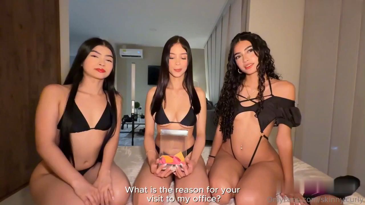 Skinny Curly e Katte Doll com Nikita Laiss Sextape em uma Suruba Safada Vídeo Pornô Vazado Borntobefuck