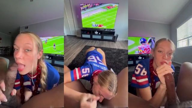 Badbarbiepriv Sextape le Chupa la Polla Mientras Él Ve el Partido Vídeos Filtrados Borntobefuck