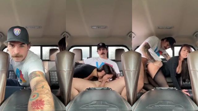 IrisxJase Sextape Arrapati Scopano nel Sedile Posteriore della Macchina Video Porno Leaks Borntobefuck