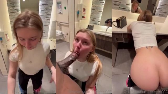 Amyyyy007 Swallows Cum After Getting Fucked In The Bathroom  Porn Video Leaks Borntobefuck