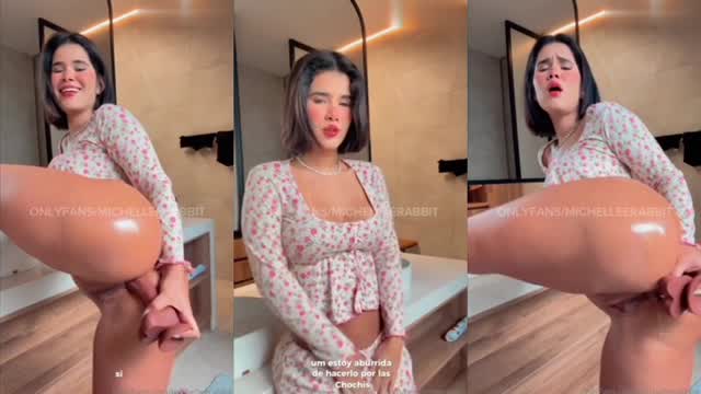 Michelle Rabbit Nuda Si Masturba Analmente con Dildo Video Porno Leaks Borntobefuck