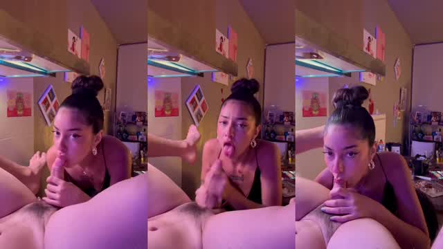 Cuncubina Sextape Gibt einen Blowjob und einen Rimjob Porno Video Borntobefuck