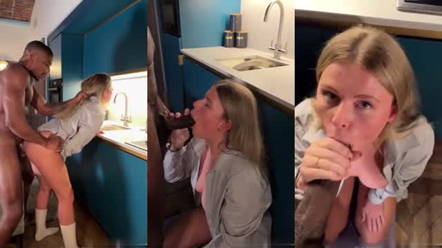 Joinersamanthax Sextape Gets Creampied In The Kitchen By a BBC  Porn Video Leaks Borntobefuck