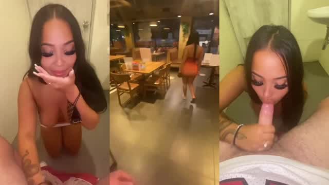 Zarah Staar Sextape Fa Veloce un Pompino al Suo Ragazzo nel Bagno della Pizzeria Video Porno Leaks Borntobefuck