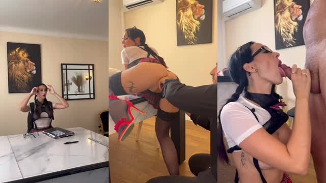 Shasha Lopez Sextape Jeu de Rôle en Écolière Vidéo Porno Borntobefuck
