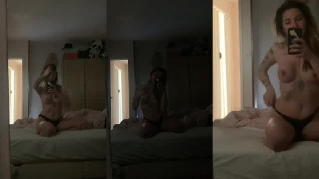 Julia Auchynnikava Nude devant le Mirroir Borntobefuck